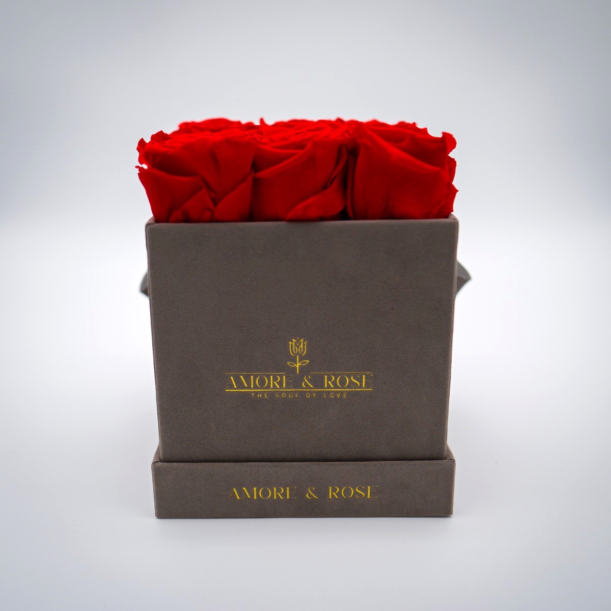 Perla Velvet - Square Box x 9 Red Roses (9)