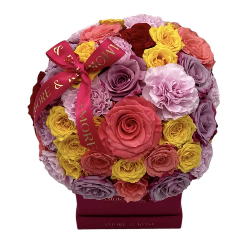 Carina Velvet - Mix Floral Caja Cuadrada