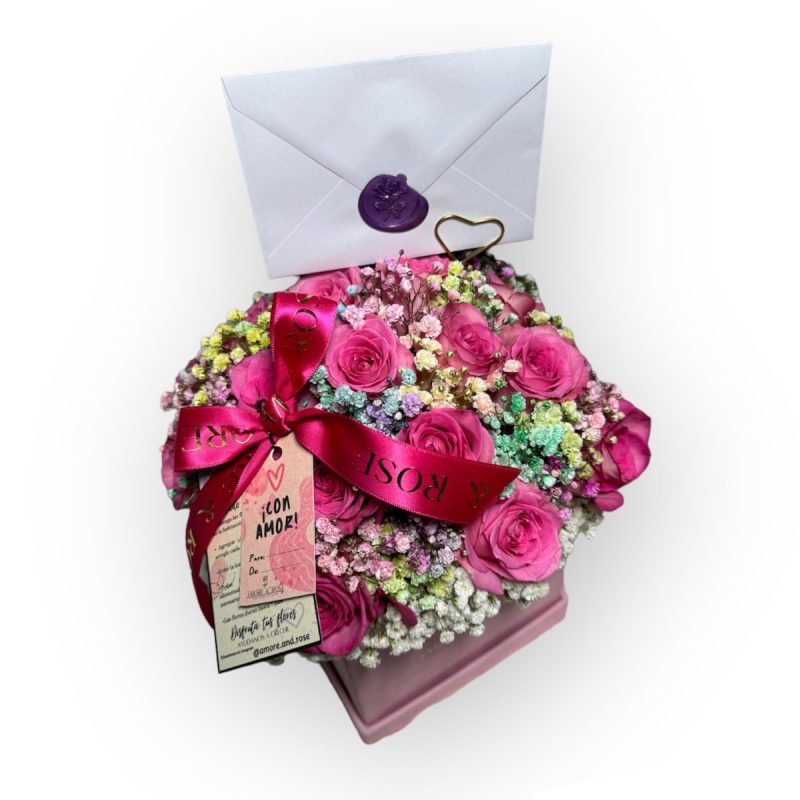 Carlota Velvet - Square Box Floral Mix